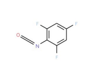 2,4,6-Trifluorophenyl isocyanate (CAS 50528-80-8) - chemical structure image