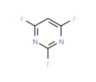 2,4,6-Trifluoropyrimidine (CAS 696-82-2) - chemical structure image