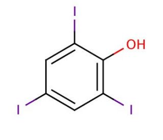 2,4,6-Triiodophenol (CAS 609-23-4) - chemical structure image