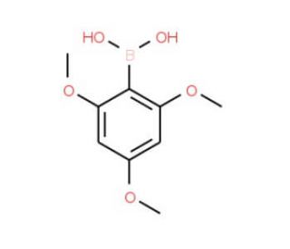 2,4,6-Trimethoxybenzeneboronic acid (CAS 135159-25-0) - chemical structure image