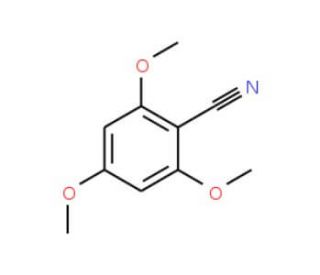 2,4,6-Trimethoxybenzonitrile (CAS 2571-54-2) - chemical structure image
