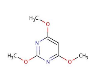 2,4,6-Trimethoxypyrimidine (CAS 13106-85-9) - chemical structure image