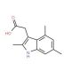 (2,4,6-Trimethyl-1H-indol-3-yl)-acetic acid - chemical structure image