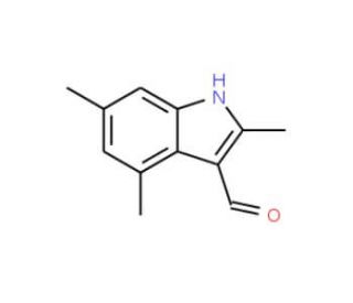 2,4,6-Trimethyl-1H-indole-3-carbaldehyde - chemical structure image