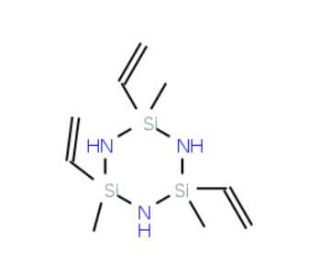 2,4,6-Trimethyl-2,4,6-trivinylcyclotrisilazane (CAS 5505-72-6) - chemical structure image