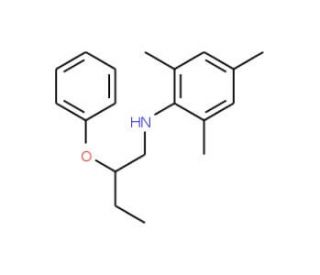 2,4,6-Trimethyl-N-(2-phenoxybutyl)aniline - chemical structure image