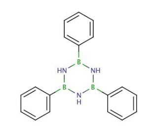 2,4,6-Triphenylborazine (CAS 976-28-3) - chemical structure image