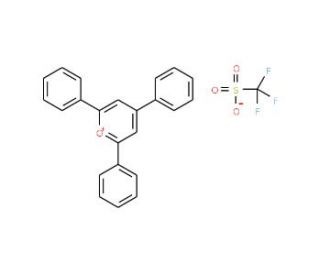 2,4,6-Triphenylpyrylium trifluoromethanesulphonate, tech (CAS 70962-62-8) - chemical structure image
