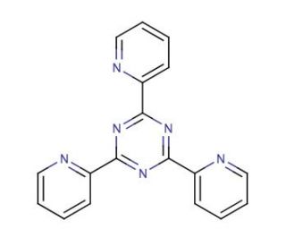 2,4,6-Tris(2-pyridyl)-s-triazine (CAS 3682-35-7) - chemical structure image