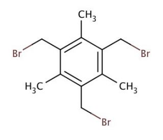 2,4,6-Tris(bromomethyl)mesitylene (CAS 21988-87-4) - chemical structure image
