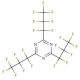 2,4,6-Tris(heptafluoropropyl)-1,3,5-triazine (CAS 915-76-4) - chemical structure image