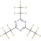2,4,6-Tris(pentafluoroethyl)-1,3,5-triazine (CAS 858-46-8) - chemical structure image