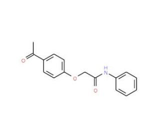2-(4-acetylphenoxy)-N-phenylacetamide (CAS 17172-76-8) - chemical structure image