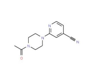2-(4-acetylpiperazin-1-yl)isonicotinonitrile - chemical structure image