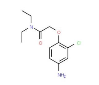 2-(4-amino-2-chlorophenoxy)-N,N-diethylacetamide - chemical structure image
