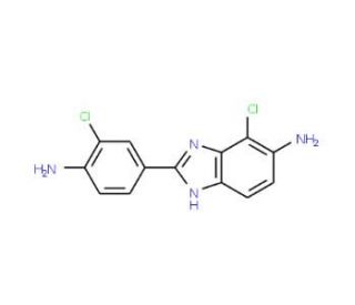 2-(4-Amino-3-chloro-phenyl)-4-chloro-3H-benzoimidazol-5-ylamine - chemical structure image