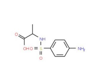 2-(4-Amino-benzenesulfonylamino)-propionic acid - chemical structure image