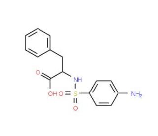 2-(4-Aminobenzenesulfonylamino)-3-phenyl-propionic acid - chemical structure image