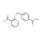 2-{[4-(aminocarbonyl)benzyl]thio}nicotinic acid - chemical structure image