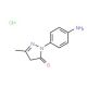 2-(4-Aminophenyl)-5-methyl-2,4-dihydro-3H-pyrazol-3-one hydrochloride - chemical structure image