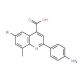 2-(4-aminophenyl)-6-bromo-8-methylquinoline-4-carboxylic acid - chemical structure image