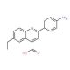2-(4-aminophenyl)-6-ethylquinoline-4-carboxylic acid - chemical structure image