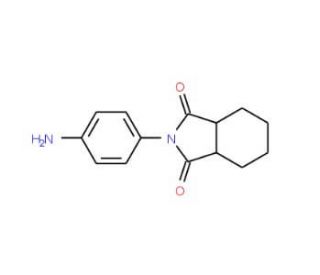 2-(4-aminophenyl)hexahydro-1H-isoindole-1,3(2H)-dione - chemical structure image