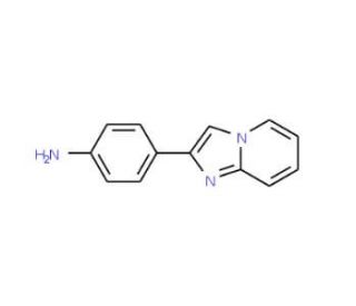 2-(4-Aminophenyl)imidazo[1,2-a]pyridine (CAS 139705-74-1) - chemical structure image
