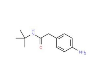 2-(4-aminophenyl)-N-(tert-butyl)acetamide - chemical structure image