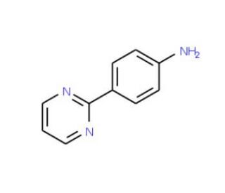 2-(4-Aminophenyl)pyrimidine (CAS 69491-57-2) - chemical structure image