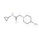2-(4-Aminopiperidin-1-yl)-N-cyclopropylacetamide - chemical structure image