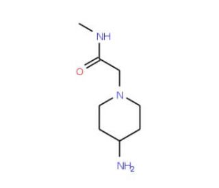 2-(4-aminopiperidin-1-yl)-N-methylacetamide - chemical structure image