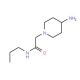 2-(4-aminopiperidin-1-yl)-N-propylacetamide - chemical structure image