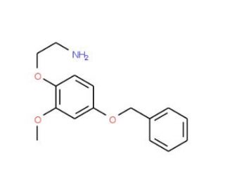 2-(4-Benzyloxy-2-methoxyphenoxy)-ethylamine (CAS 887353-05-1) - chemical structure image