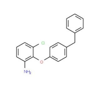2-(4-Benzylphenoxy)-3-chloroaniline - chemical structure image