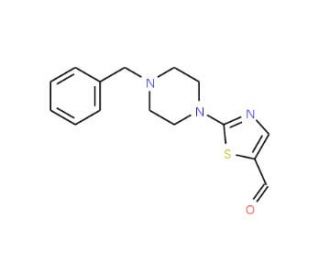 2-(4-Benzylpiperazino)-1,3-thiazole-5-carbaldehyde - chemical structure image