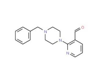 2-(4-Benzylpiperazino)nicotinaldehyde - chemical structure image