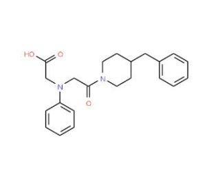 [[2-(4-Benzylpiperidin-1-yl)-2-oxoethyl](phenyl)-amino]acetic acid - chemical structure image