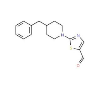 2-(4-Benzylpiperidino)-1,3-thiazole-5-carbaldehyde - chemical structure image