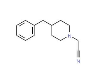 2-(4-Benzylpiperidino)acetonitrile (CAS 25842-31-3) - chemical structure image