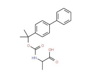 2-(4-Biphenylyl)-isopropyloxycarbonyl-L-alanine (CAS 23631-89-2) - chemical structure image