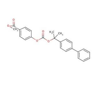 2-(4-Biphenylyl)-prop-2-yl 4&prime;-methoxycarbonylphenyl carbonate (CAS 31140-37-1) - chemical structure image