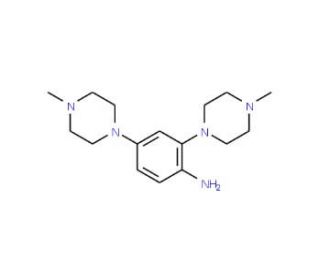 2,4-Bis-(4-methyl-piperazin-1-yl)-phenylamine - chemical structure image