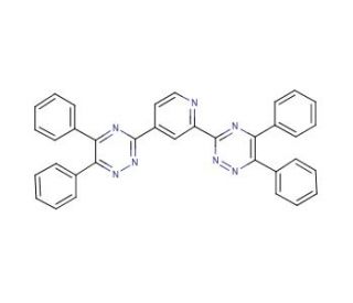 2,4-Bis(5,6-diphenyl-1,2,4-triazin-3-yl)pyridine (CAS 35171-26-7) - chemical structure image