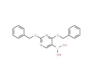 2,4-Bis(benzyloxy)pyrimidine-5-boronic acid (CAS 70523-24-9) - chemical structure image