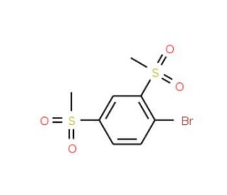 2,4-Bis(methylsulfonyl)-1-bromobenzene - chemical structure image