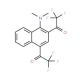 2,4-Bis(trifluoroacetyl)-N,N-dimethylnaphth-1ylamine (CAS 115975-33-2) - chemical structure image