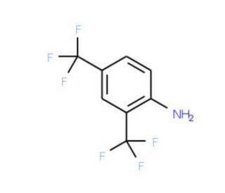 2,4-Bis(trifluoromethyl)aniline (CAS 367-71-5) - chemical structure image