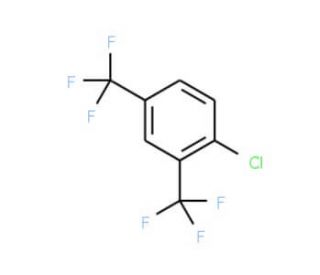 2,4-Bis(trifluoromethyl)chlorobenzene (CAS 327-76-4) - chemical structure image