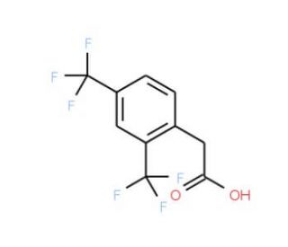 2,4-Bis(trifluoromethyl)phenylacetic acid (CAS 177952-39-5) - chemical structure image